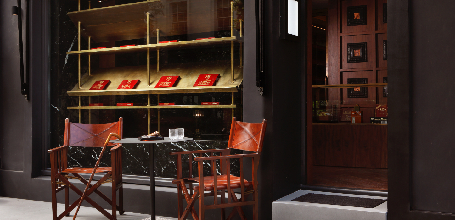 TomTom luxury cigar lounge.