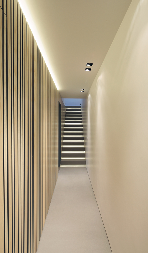 Contemporary hallway.