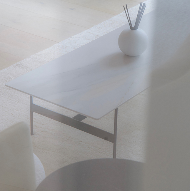 Luxury marble coffee table.
